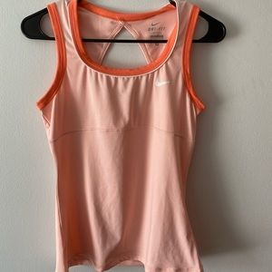 NIKE DRI-FIT Orange/Peach Workout Top